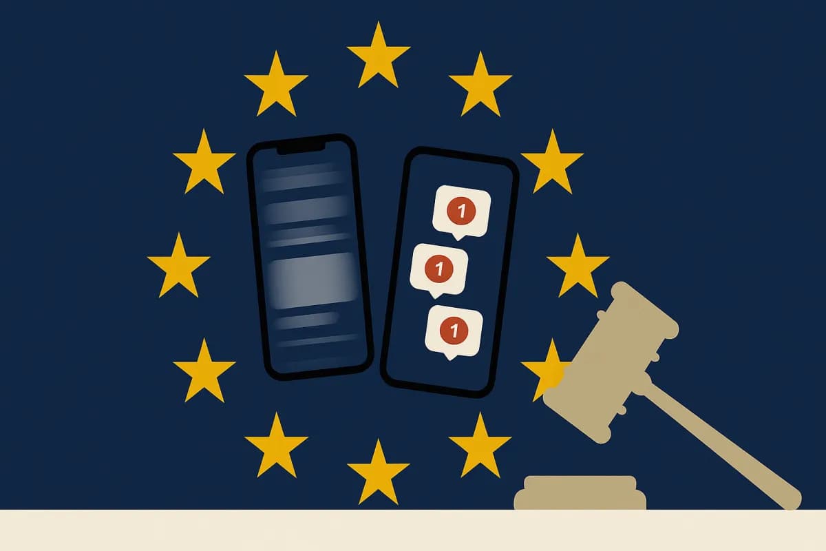 EU regulation TikTok Instagram addictive design 2026 Ursula von der Leyen DSA infinite scroll autoplay notifications minor age Meta Brussels